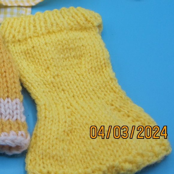 💥3/$15💥Lot of 5 yellow Handmade Barbie size fashion doll clothes - Picture 6 of 9